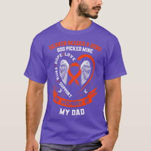 Camiseta Llevo Naranja en memoria de mi papá Leukemia Aware