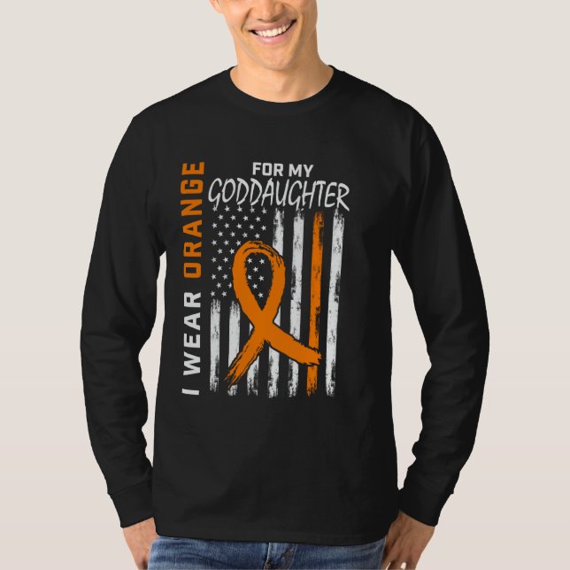 Camiseta Llevo Naranja Nietastra Consciente de Esclerosis M (Anverso)