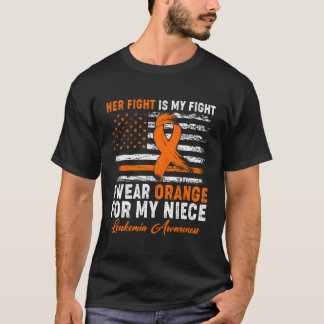 Camiseta Llevo Naranja Por El Mes De Conciencia Sobre La Le
