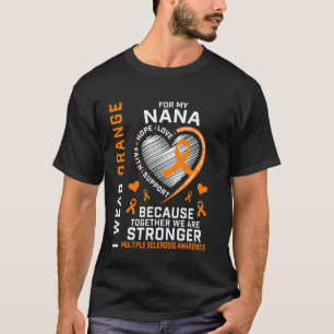 Camiseta Llevo Naranja Por Mi Nana Conciencia de Esclerosis