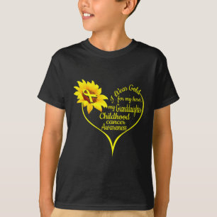 Camiseta Llevo Oro Para El Cáncer Infantil De Mi Nieta