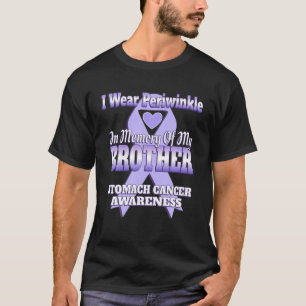 Camiseta Llevo Periwinkle En Memoria De Mi Hermano Stomach 