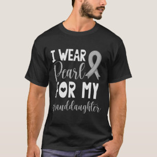Camiseta Llevo Perla Por Mi Nieta, Cáncer De Pulmón Awar