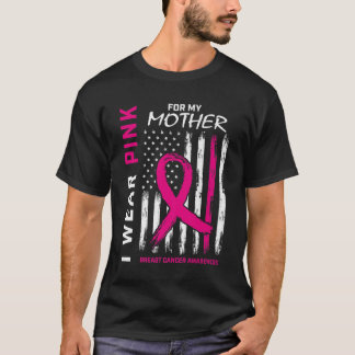 Camiseta Llevo Pink A Mi Mamá Concienciar Sobre El Cáncer D