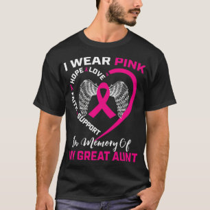 Camiseta Llevo Pink En Memoria De Mi Gran Tía De Cañón