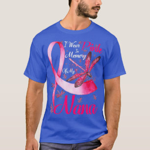 Camiseta Llevo Pink En Memoria De Mi Nana Dragonfly Breve