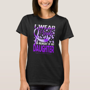 Camiseta Llevo Púrpura En Memoria De Mi Hija Lupus Conscien