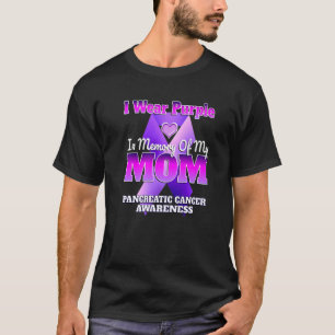 Camiseta Llevo Púrpura En Memoria De Mi Mamá Cance Pancre