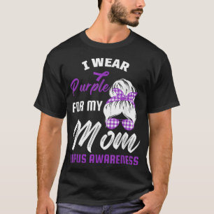 Camiseta Llevo Púrpura Para Mi Mamá Lupus Awareness Mup