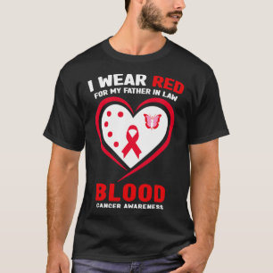 Camiseta Llevo Rojo Por La Conciencia Del Cáncer De Sangre