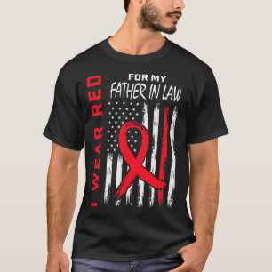 Camiseta Llevo Rojo Por La Conciencia Del Enfermedad Cardía