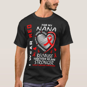 Camiseta Llevo Rojo Por Mi Nana Conciencia de la Enfermedad