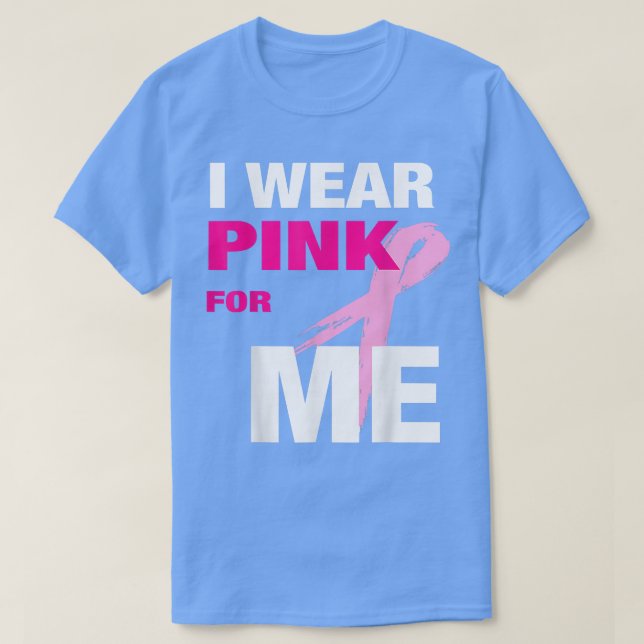Camiseta Llevo ropa rosada para mí para concientizar sobre  (Diseño del anverso)
