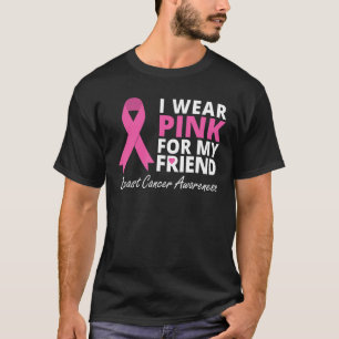 Camiseta Llevo Rosa Por Mi Amigo  Cinta Familia Amor Guerra
