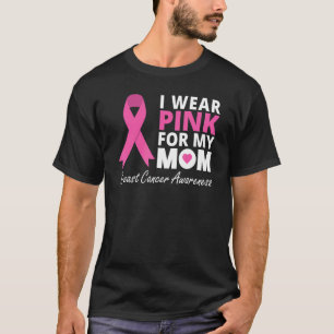 Camiseta Llevo Rosa Por Mi Mamá Cinta Familia Amor Guerrero
