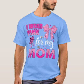 Camiseta Llevo Rosa por Mi Mamá Conciencia del Cáncer de Ma