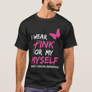 Camiseta Llevo Rosa por mi Propia Cinta de Cáncer de Mama C