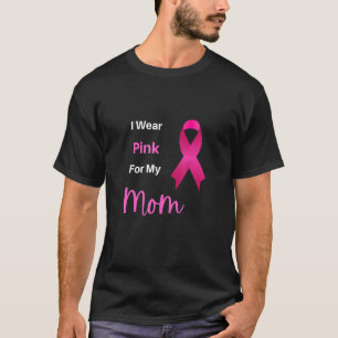 Camiseta Llevo Rosado Por Mi Mamá, Cinta Rosa, Yo Uso Pink