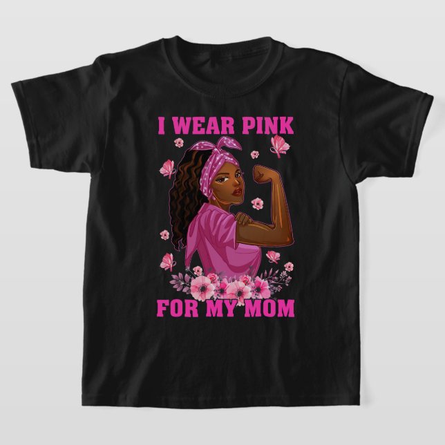 Camiseta Llevo Rosado Por Mi Mamá Para Concienciar Sobre El (Distribución)