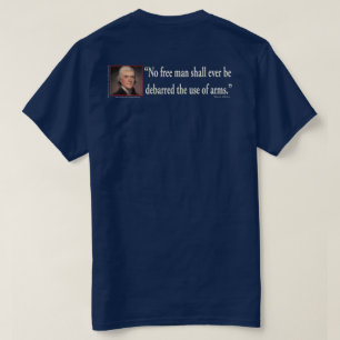 Camiseta Llevo un arma porque un policía está apenas a