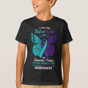 Camiseta Llevo Un Mental De Concienciación Sobre Suicidio V