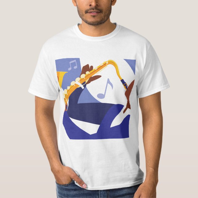 Camiseta Llevo Un Sax (Anverso)
