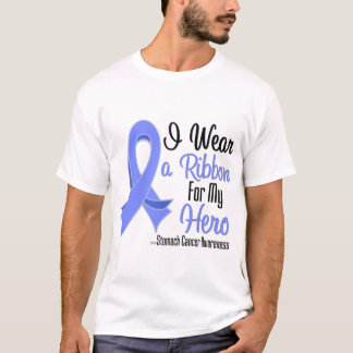 Camiseta Llevo una cinta para mi héroe - cáncer de estómago