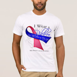 Camiseta Llevo una cinta para mi héroe - cáncer de pecho