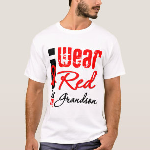 Camiseta Llevo una cinta roja para mi nieto