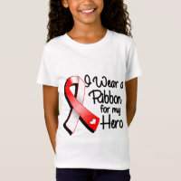 Llevo una cinta roja y blanca para mi héroe