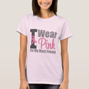 Camiseta Llevo Una Cinta Rosa Para Mi Mejor Amigo