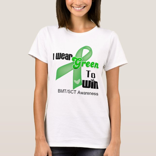 Camiseta Llevo una cinta verde para ganar BMT/SCT (Anverso)
