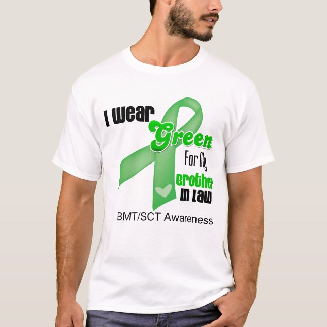 Camiseta Llevo una cinta verde para mi cuñado BMT (Anverso)