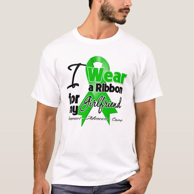 Camiseta Llevo una cinta verde para mi novia (Anverso)