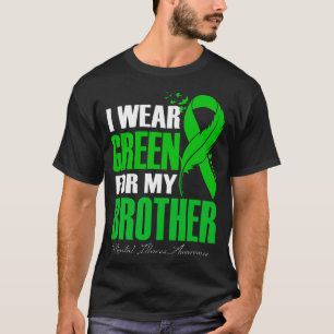 Camiseta Llevo Verde Por La Conciencia De La Enfermedad Men