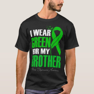Camiseta Llevo Verde Por Mi Hermano Conciencia Depresión Ma