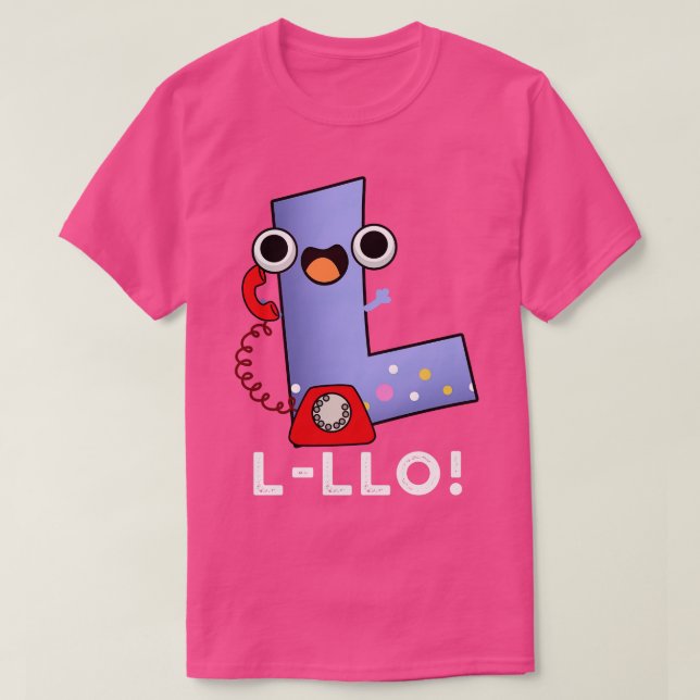 Camiseta Lllo Gracioso Letra L Pun 1 (Diseño del anverso)