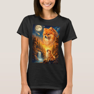 Camiseta Llorando a la luna meme animal perro pomerania