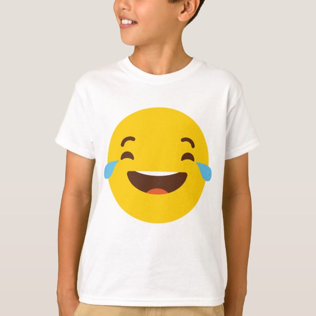 Camiseta Llorando con emoji risible (Anverso)