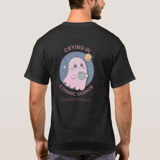 Camiseta Llorando en el Silencio Cósmico – Cute Fantasma Ex