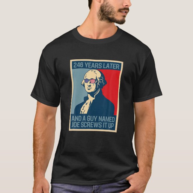Camiseta Llorando meme de George 246 años después Poli anti (Anverso)