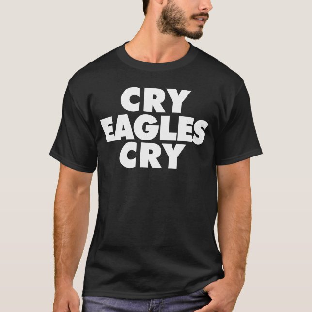 Camiseta Llorar águilas llorar graciosos anti águilas (Anverso)