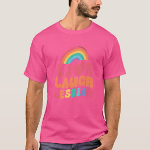 Camiseta Llorar en vivo la bandera lesbiana Día del Orgullo