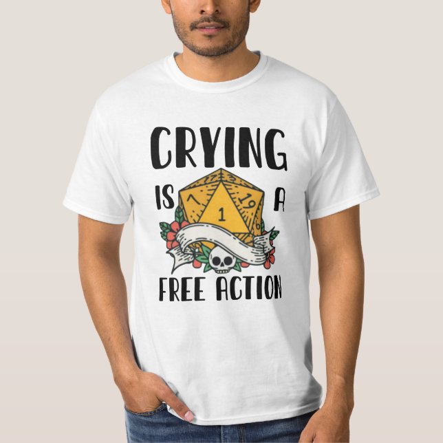 Camiseta Llorar es una acción libre (Anverso)