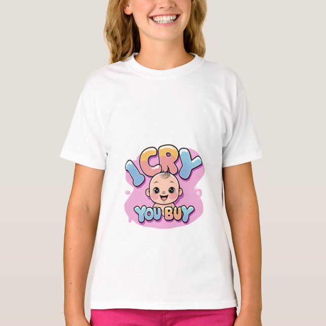 Camiseta Lloro, Compras Cita Graciosa Para Bebé (Anverso)