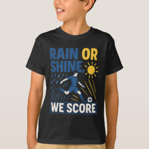 Camiseta Llueva o Truene Anotamos Gráfico de Fanático de Fú