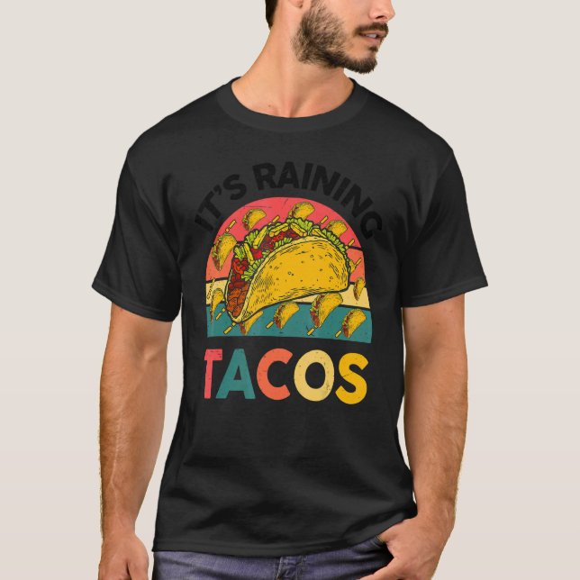 Camiseta Llueve comida mexicana para niños de Tacos (Anverso)