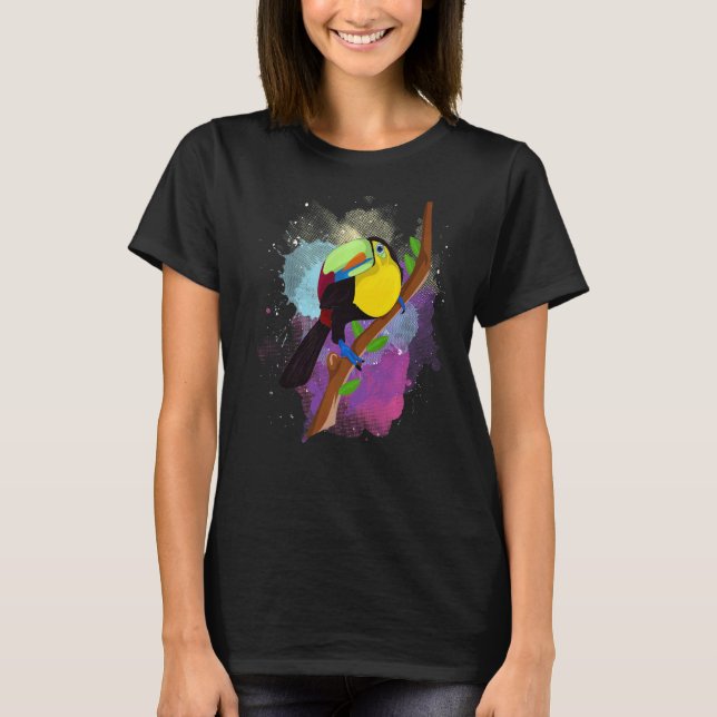 Camiseta Lluvia Animal Tropical Bird Wildlife Colorful (Anverso)