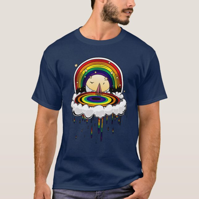 Camiseta Lluvia arcoiris (Anverso)