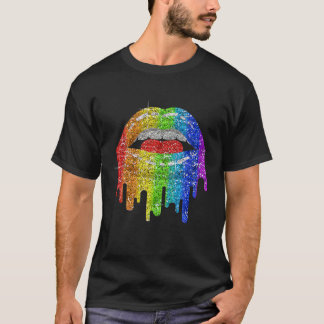 Camiseta Lluvia arcoiris LGBT: Gay Bisexual Le